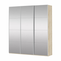 Шкафы-купе 3-х дверные, Шкаф Прайм трио Зеркало 2300 x 2100 x 570