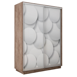 Шкаф-купе Экспресс 2-х дверный Фотопечать Шары Стекла 160х45х220