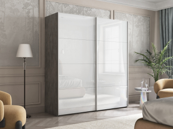 Шкаф-купе Эста Стекло белое+Стекло белое 200х66х240