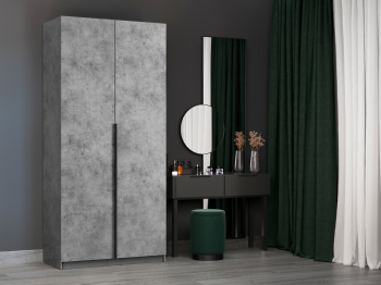 Шкаф складной Е1 Локер ("Гармошка") 101х52,5х220 см, с полками и модулем