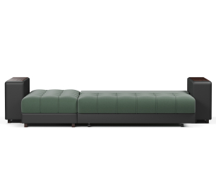 Диван-кровать угловой  Дубай еврокнижка,велюр+экокожа