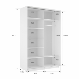 Шкаф-купе Экспресс 2-х дверный Фотопечать Шелк Стекла 120х60х220