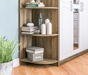 Стеллаж торцевой Илона (Прованс) СБ-2668