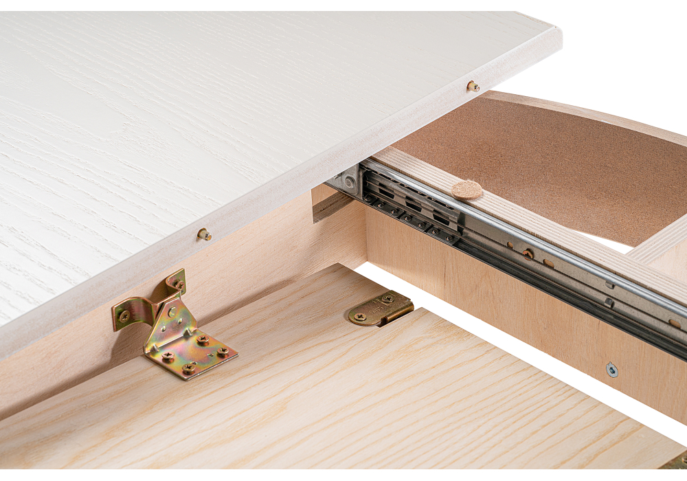 Обеденные столы, Стол деревянный Брейзер  (молочный / золото)