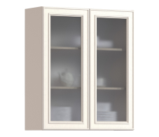 Классика, Классика шкаф навесной со стеклом 2 дв 80х93 см
