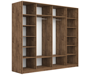 Шкаф-купе Прайм ДСП/Стекло черное, 220х57х230