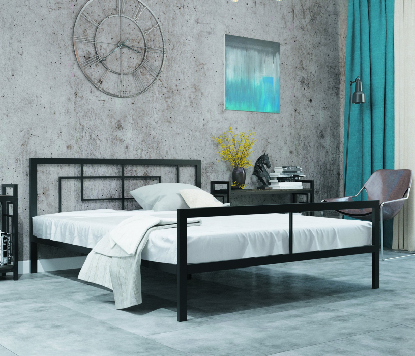 Кровати 140 см, Кровать в стиле лофт Кантерано 1.4