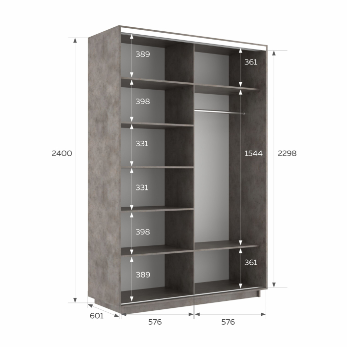 Шкафы-купе 2-х дверные, Шкаф-купе Экспресс 2-х дверный Фотопечать Ленты Стекла 120х60х240