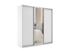 Шкафы-купе 3-х дверные, Шкаф-купе Экспресс Медиум (1 зеркало) трио 2400 x 1800 x 450