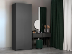 Шкафы распашные, Шкаф складной Е1 Локер ("Гармошка" с системой Push to Move/Правый)81х52.5х220 см