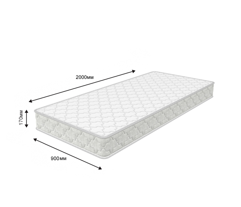 900 x 2000, Матрас Соня Матрасова Schaum TFK (Jacgard) 90х200 см