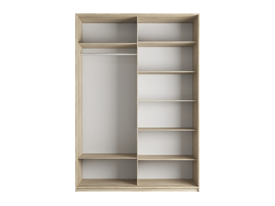 Шкафы-купе 2-х дверные, Шкаф-купе Прайм 2-х дверный Фотопечать Шелк Стекла/Доводчики 120х57х230