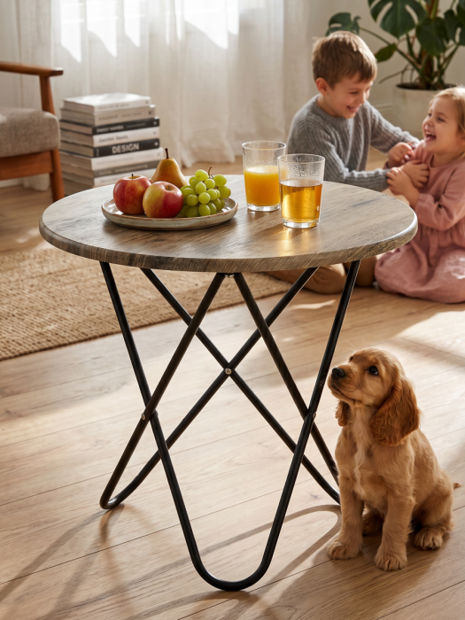Журнальные столики, Стол журнальный БьютиСтайл 20 дуб крымский состаренный/черный