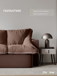 Бескаркасный диван-кровать Дадли 2000*1050мм., велюр