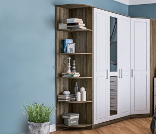 Стеллаж торцевой Илона (Прованс) СБ-2668