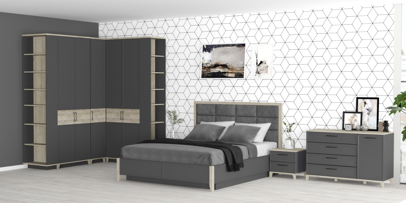 Кровати, Модульная система AURELIO (модуль 308) Кровать Люкс 1400 с п/м